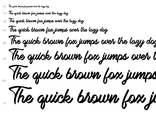 Bella Donna font waterfall